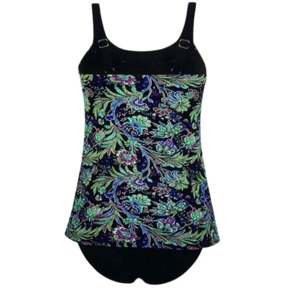 Hilor Women's Tankini Swimsuits Tummy Control Two Piece Bathing Suits Loose Fit - Picture 9 of 14